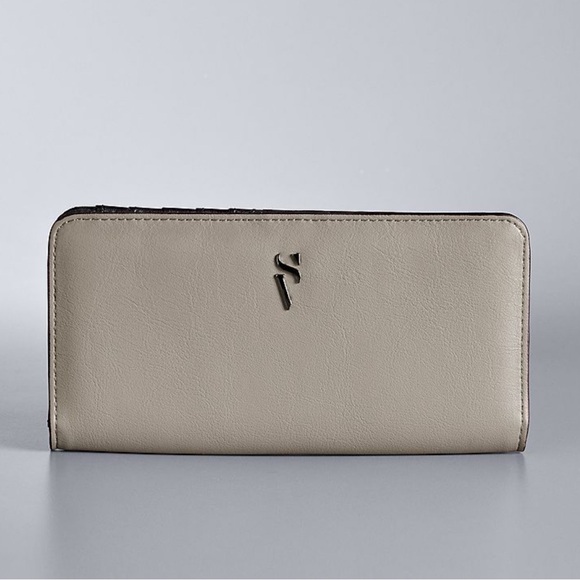 New! Simply Vera Vera Wang Vivian Moon Rock Wallet - Picture 1 of 2